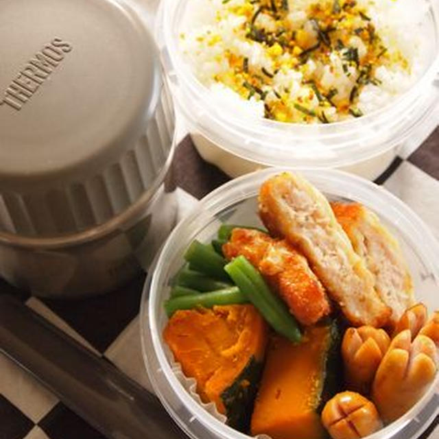 【 2分でできちゃうお弁当用かぼちゃの煮物 】