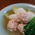 蕪と鶏つくねの煮物／炙りあげの生姜ソースサラダ