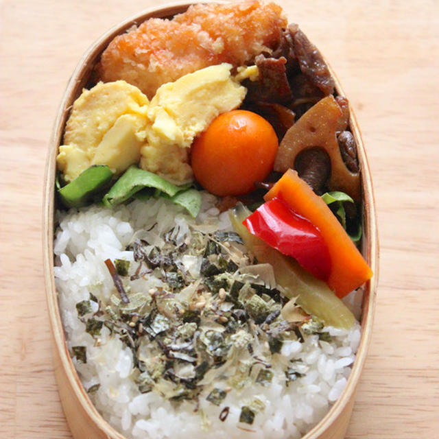 【　今日の夫ひとり分のお弁当　】