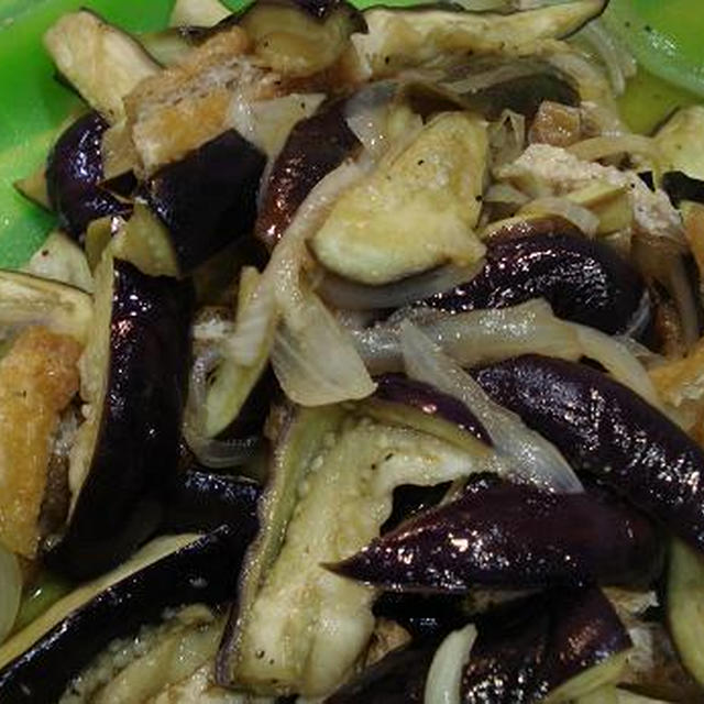 茄子のにんにくペッパー和え