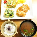ハニーチキン定食　突然弟が＾＾