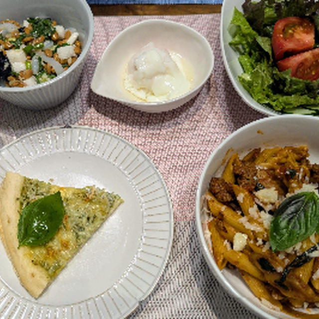 牛肉とごぼうソース ペンネ