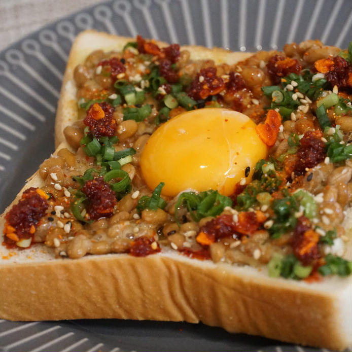 納豆×パンはアレンジいろいろ！納豆トーストの人気レシピ12選の画像