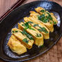 なかなかニラが真ん中にこない「ニラ入り玉子焼き」&「久しぶりの宅配ピザ」