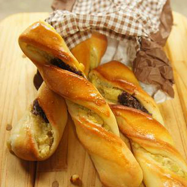 ねじりパン さつまいもあん By Azuさん レシピブログ 料理ブログのレシピ満載