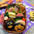 パッカンおにぎり★ハロウィン弁当★ 小さめのおにぎりを4つ作り 冷蔵庫にある食材を入れ...