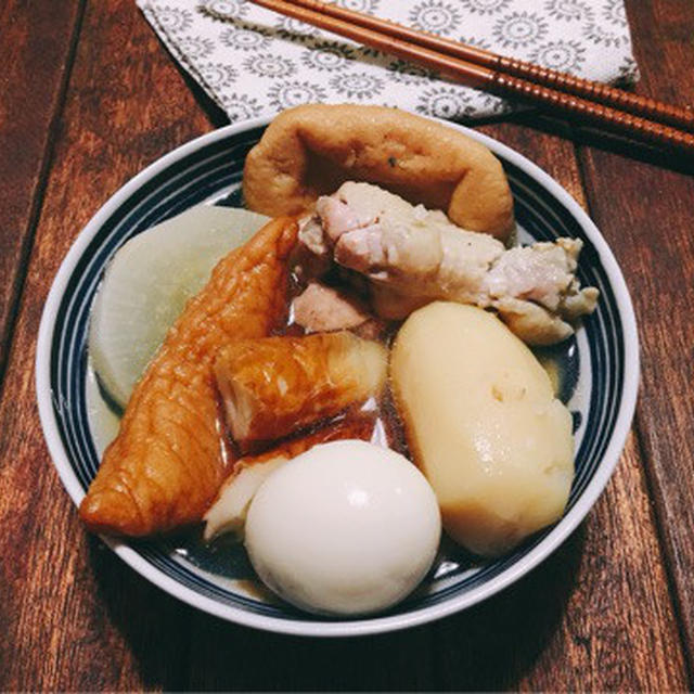 時間がない時の「鶏出汁の炊飯器おでん」