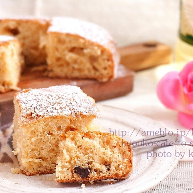 甘カフェ☆混ぜるだけ☆ふわふわはちみつケーキ