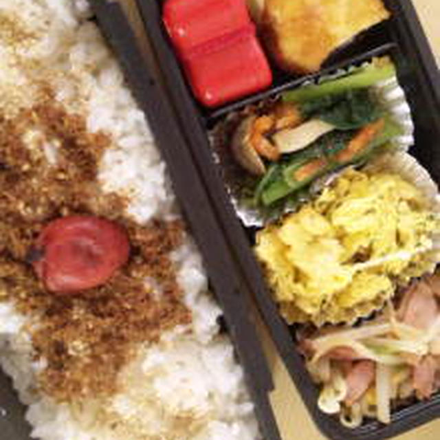 梅しそチキンロールカツのお弁当☆