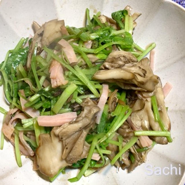 おおいたクッキングアンバサダー｜大分県産水耕せりでせりのきのこ炒め