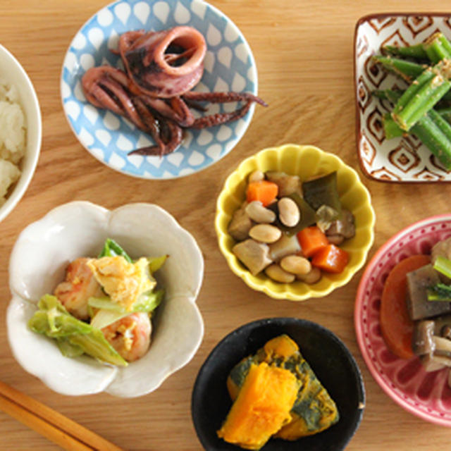 いろいろ常備菜で授乳中ごはん