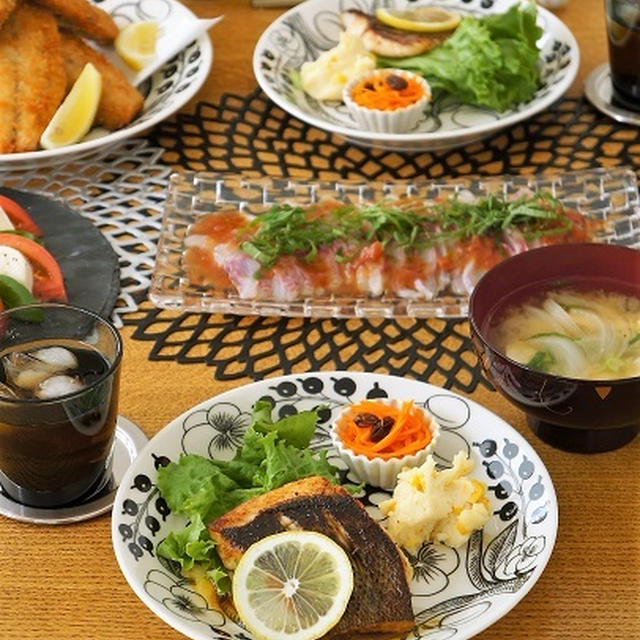 久しぶり！家族そろっての晩ごはん