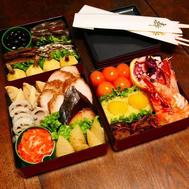そして、今年の2019年に作ったおせち調理の、それぞれの15品の料理たちの写真になります～★