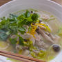【　これもリメイク？みつばとゆずのラーメン　】
