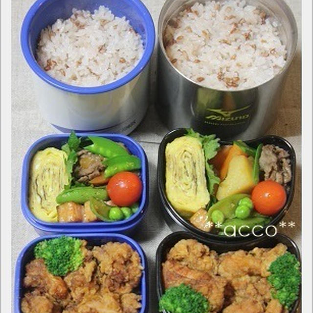 わが家の定番♪　飯島奈美さんの　からあげ弁当♪～予備校男子＆高校男子弁当～