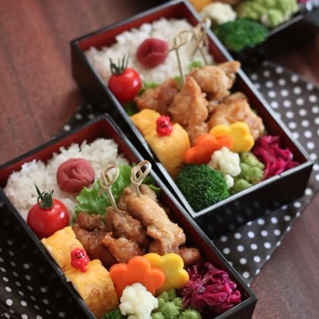 から揚げ弁当✿豚汁献立♪