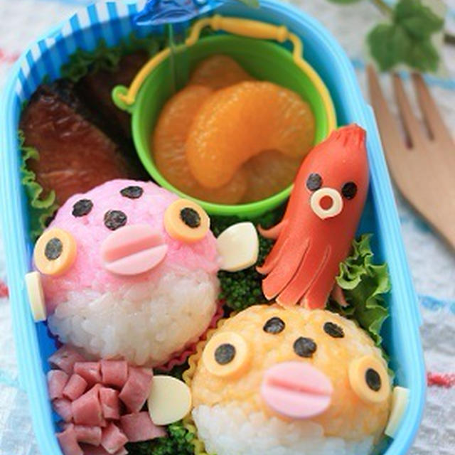 簡単かわいい★プクプク♪ふぐ弁当