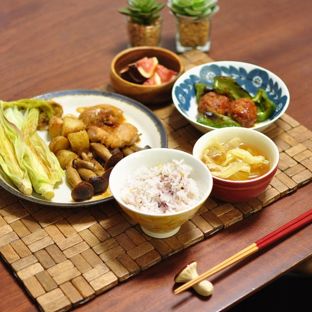 高貴な色のお野菜を見つけましたという話と無邪気オットと昨日の晩ごはん