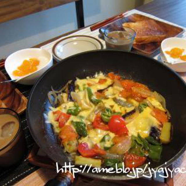 朝から野菜たっぷり