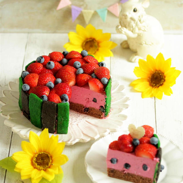 * スイカのケーキ♪