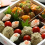 限られた材料で・・・・家族用おにぎり弁当