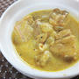 チキンのココナツカレーとほうれん草と豆のカレー