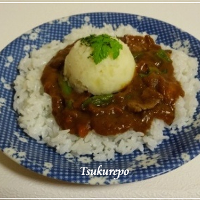 ぬいぐるみスタイルのわんこtoマッシュドライカレー☆