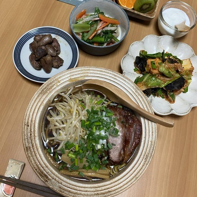 珍しい晩ごはんと特別使用の朝ごはん