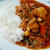 小さく切れば苦くないよ、ゴーヤカレー♪サイコロチーズがいい味出してます。