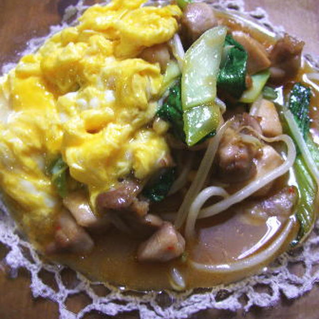 鶏ともやしのオイスター炒め