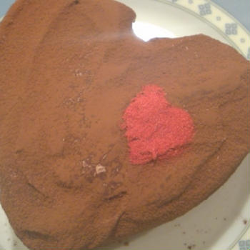 バレンタインデー　手作りチョコレートケーキ