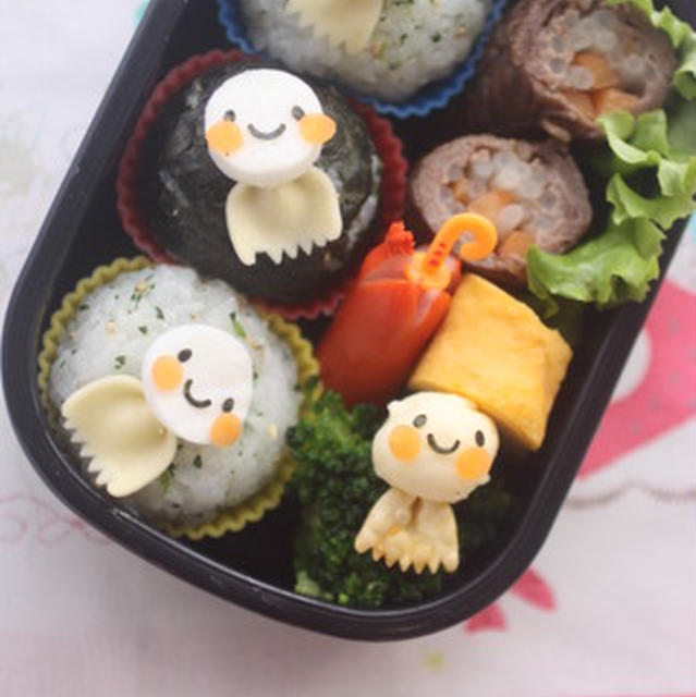 てるてるぼうずのおべんと　と　いかんせん。