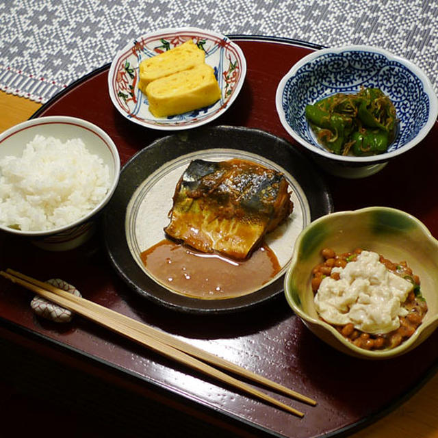 ちゃんと作ってみました「鯖の味噌煮」。