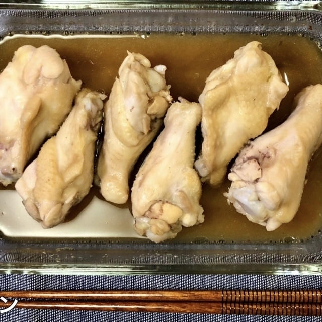 【レンジde鶏手羽元のさっぱり煮】レンジで作り置きレシピ♪簡単！時短！ヘルシー！