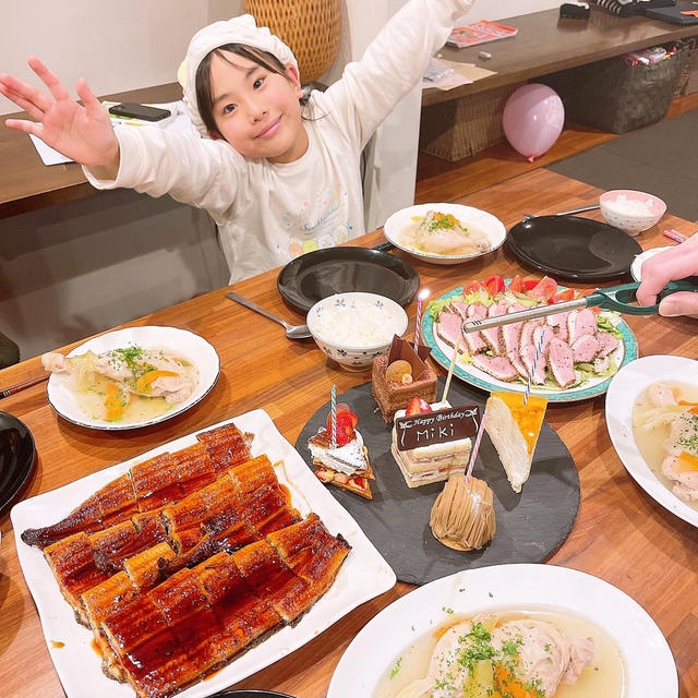 私の誕生日会をしてくれました〜！！
