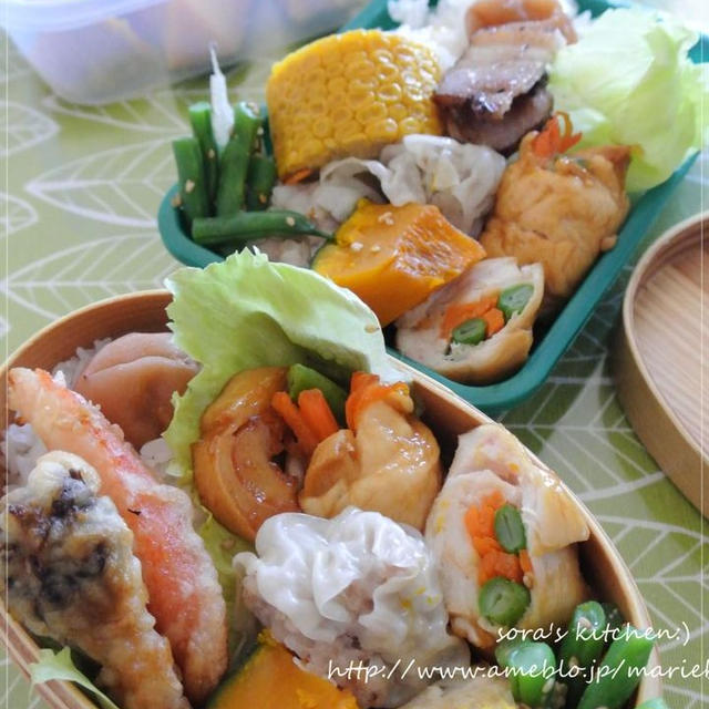 車麩入り！ささみロール弁当(((o(*ﾟ▽ﾟ*)o)))