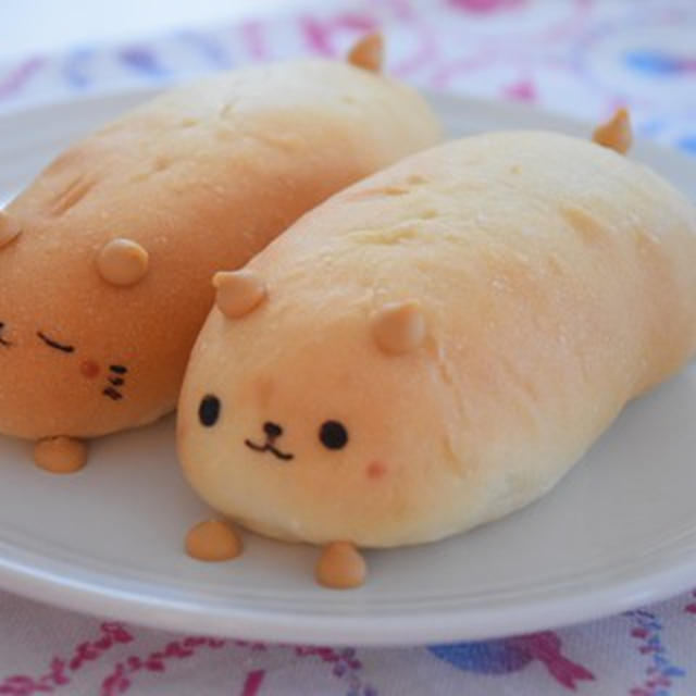 キャラメルチョコチップの犬猫スティックパン。