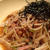 オリジナル・納豆スパゲティ。