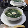 モロヘイヤの中華風スープ・夏バテに体に薬膳スープ