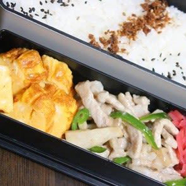 5月10日　　豚細切り肉の あんかけ炒め弁当