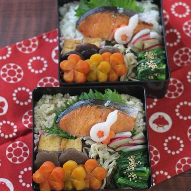 月曜鮭弁 ✿ 作りおきと晩ご飯(๑¯﹃¯๑)♪