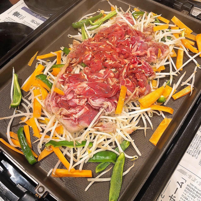 晩御飯はジンギスカンです！！