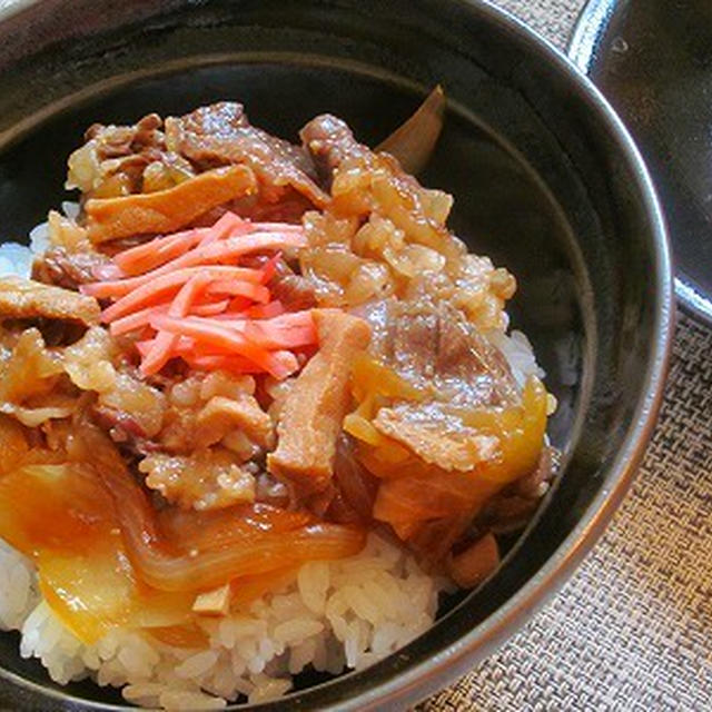 夏場の簡単ランチ⇒高野牛丼♪