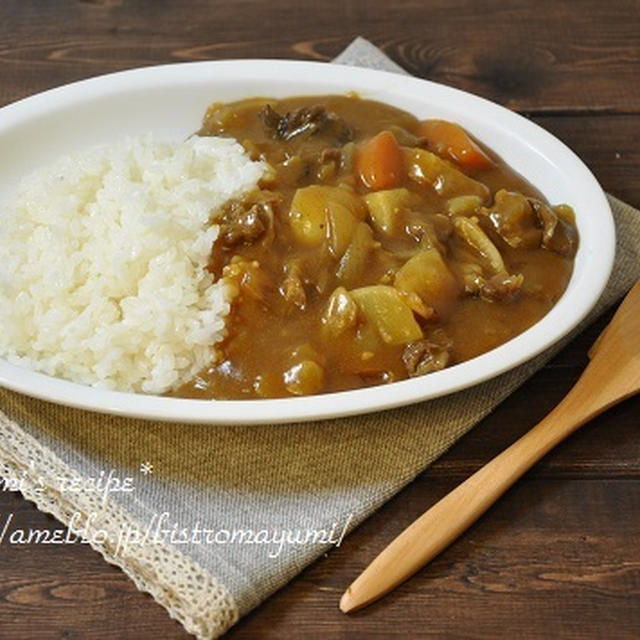 １週間節約献立～根菜とすじ肉のカレーライス～