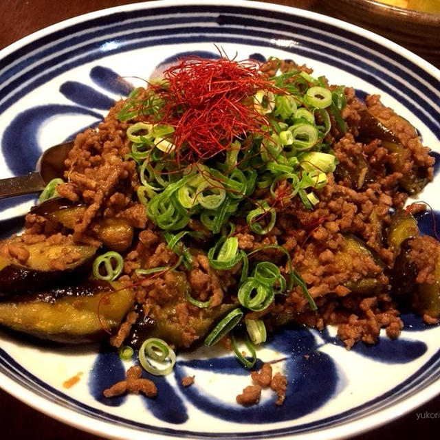 茄子の肉味噌甘辛炒めと相方のいらぬ一言。