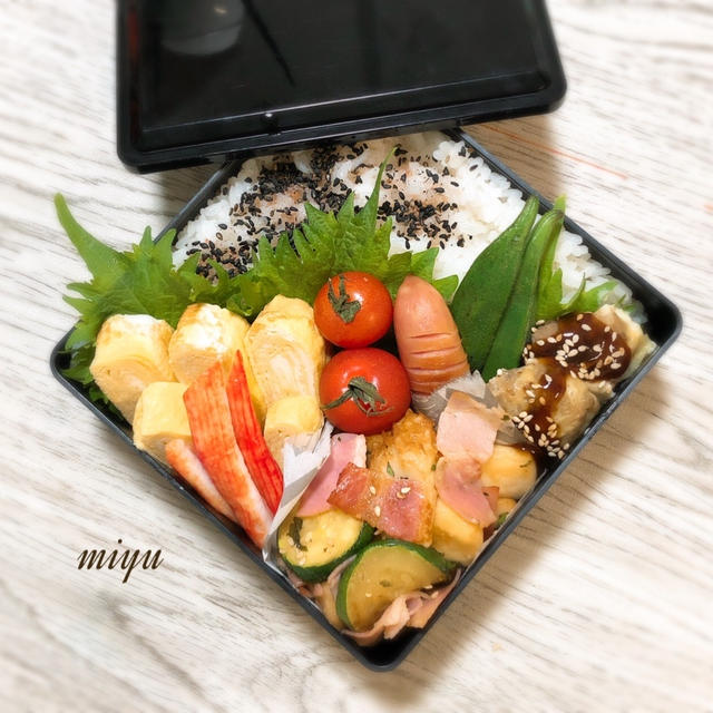 はんぺんとベーコンのガリバタ炒めのお弁当