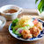 から揚げ定食と、焼きねぎの焦がし醤油スープ