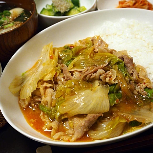 食物繊維を取るならこれだ！レタスと豚肉のマーボー丼
