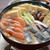 かつお香味だしの魚介鍋。