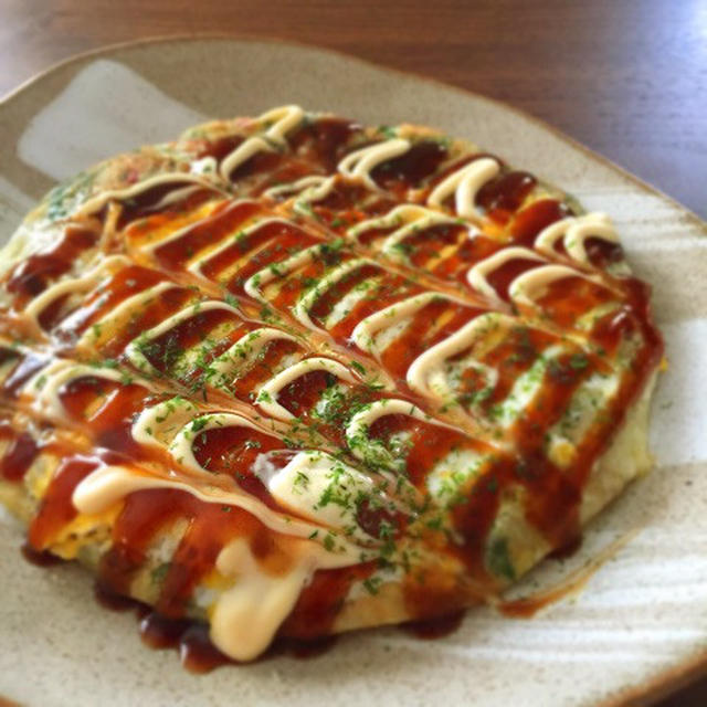 低糖質♡太らない卵とチーズのお好み焼き＊年末年始の体重